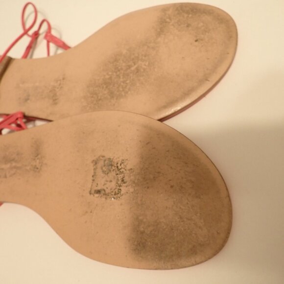 Pink Lace up Gianvitto Rossi Sandals - Picture 5 of 5